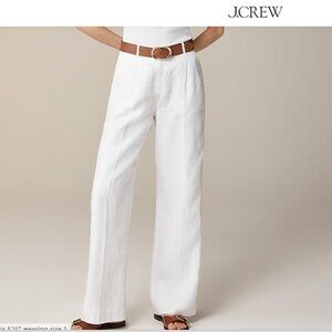 NWT - Jcrew Wide Leg Linen Trouser